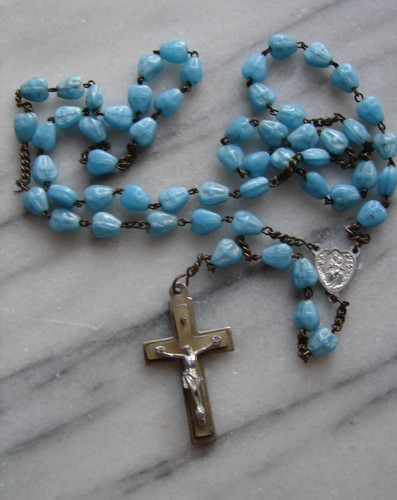 Glas herz form blau - glas,