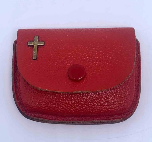 Rosenkranz lederetui rot antik - lederetui,