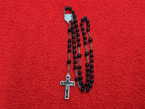 Vintage rosenkranz schwarze - rosenkranz,