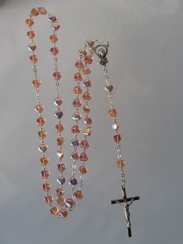 Rosenkranz glas schimmernd - glas,