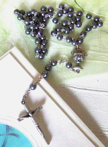 Rosenkranz perle kreuz kelch - perle,