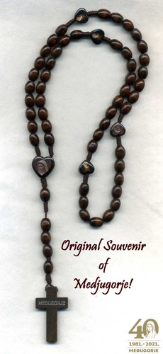 Medjugorje holz rosenkranz - holz,