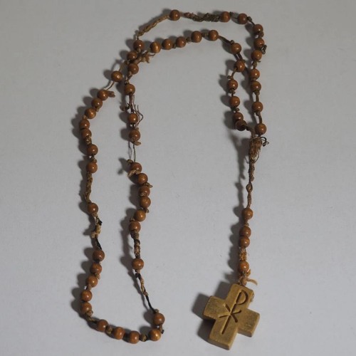 Vintage rosenkranz holzperlen - vintage,