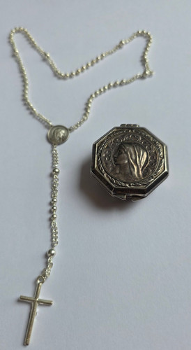 Vintage rosenkranz reisedose - vintage,
