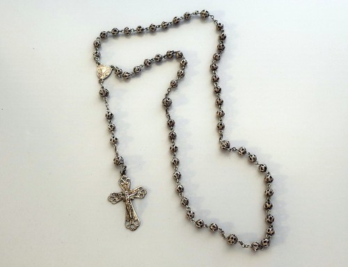 Alter rosenkranz 835er - 835er, silber