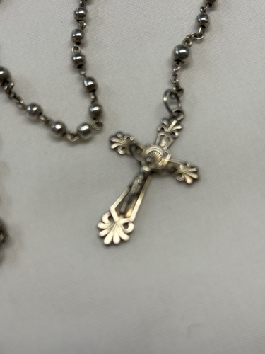 Alter rosenkranz aus silber - alter,