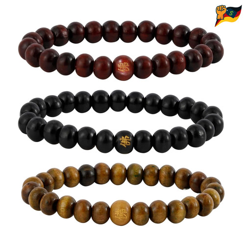 Milakoo holzperlen armband - holzperlen,