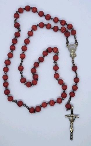 Rosenkranz mit rosenduft kreuz - rosenkranz,
