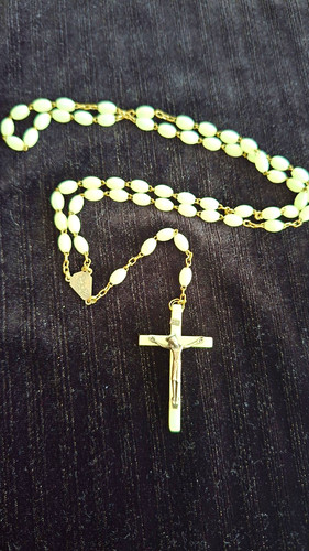 Rosenkranz weiße kunststoff - ,