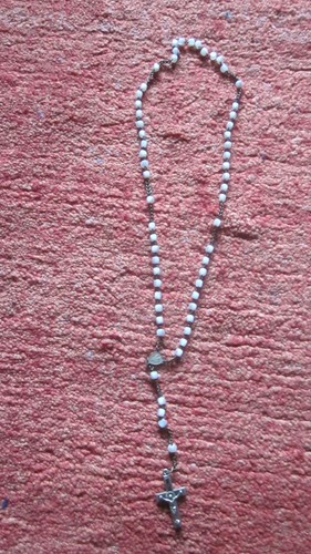 Alter rosenkranz weiß - ,
