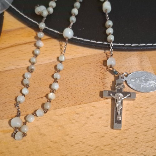 Rosenkranz mit weißen hellen - rosenkranz, weißen/hellen