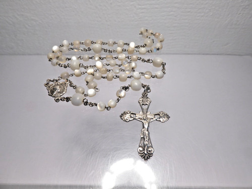 50er rosenkranz 800 silber - 800,