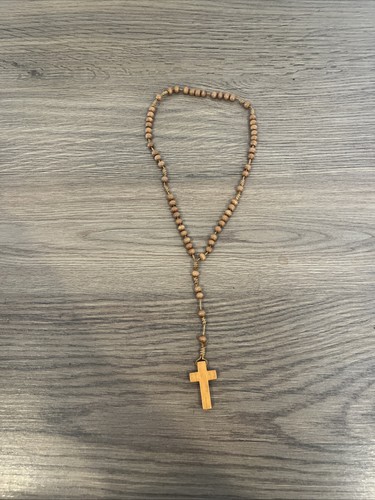 Rosenkranz holz kreuz jesus - holz,